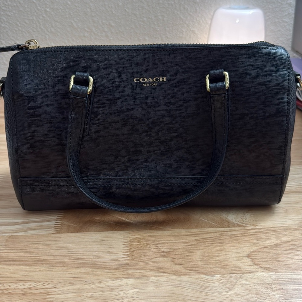 Coach black mini bennet bag